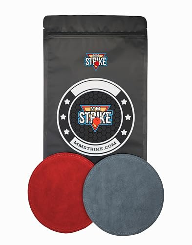 MMSTRIKE 2 x bowling shammy läder utbytbara dynor + svarta och vita gripflex gummibas skivkrok och loop-system. Oljeborttagning och yta sanding. Färgvariationer