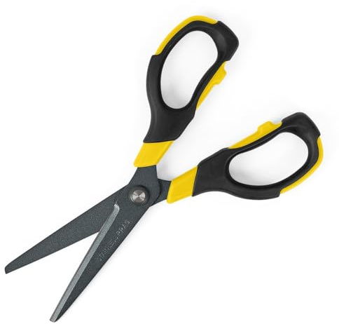SDI Black Titanium Antihaft-Präzisionsschere aus hochfestem Edelstahl. Rechts- und Linkshänder. Farbe Gelb 17 cm
