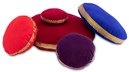 XDrum Kissen für Klangschale 14 cm - Unterlage für Singing Bowl - rundes Polster - farblich unsortiert