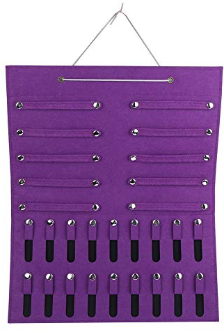 GOTOTOP Haarspange Organizer Stirnband Haarbogen Aufbewahrungshalter Filz Wandbehang Organizer für Haarspangen Haargummis Schmuck Wohnkultur(Lila)
