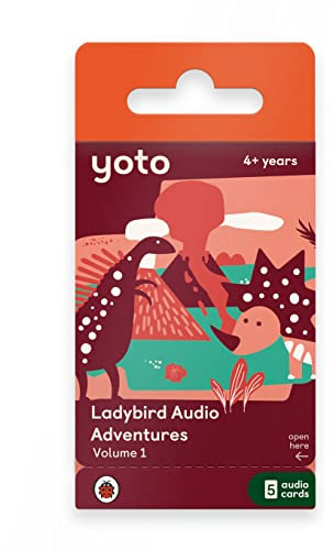Yoto: Ladybird Audio Adventures Vol. 1 – 5 Tarjetas con Cuentos Infantiles Audio en inglés sin Pantallas. Historias para Jugar, Dormir o Viajar. Compatible con Player y Mini Todo-en-Uno. Edad 5+.