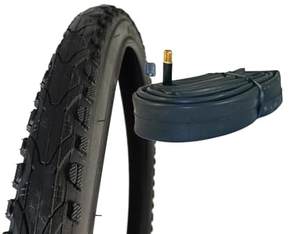 Pneu de vélo avec chambre à air - Kenda Khan K935 28 pouces 28 x 1,75 (47-622) - Gaine de vélo - Pneu de vélo - Gaine de vélo VTT - Pneu de vélo - Pneu métallique VTT - Trekking