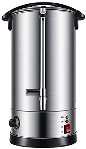 MNSSRN Seau de Chauffage électrique, Distributeur d'eau en Acier Inoxydable, Distributeur d'eau Chaude électrique, Baril de thé Isolant Domestique, Magasin de thé au Lait,30L