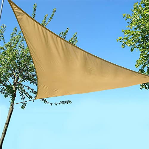 Hilftio Pergolas de Jardin # Sombreado 95% - Protección UV 95% Toldo Lateral Impermeable Tela por Metros Barata Barbacoa y balcón, Amarillo Arena 4x4x5.7m