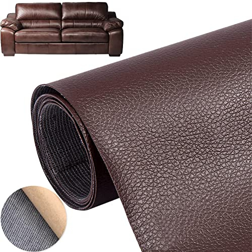Selbstklebend Leder Patch, Kunstleder Reparatur Patch, 50 x 137 CM | Kunstleder Selbstklebende Patch, Leather Repair Lederflicken, Lederreparatur Patch Kits, für Sofas, Möbel, Autositze