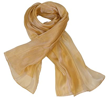NiceYnn Chiffon Organza Shawls Wraps for Evening Dresses Women Oversize 170x72cm Sheer Smooth Silky Scarf Wedding Formal Party