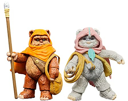 Star Wars The Vintage Collection Wicket W. Warrick & Kneesaa, Star Wars: Ewoks Action-Sammelfiguren (9,5 cm), 2er-Pack