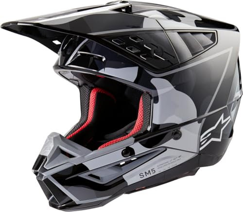 Alpinestars Motocross-Helm S-M5 Schwarz Gr. XS
