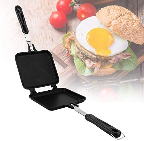 Gavigain Ridge Monkey Double Sided Frying Pan Non-stick Premium Iron Ceramic Coating Flip Pan Pancake Maker for Pancakes Omelets French Toasts
