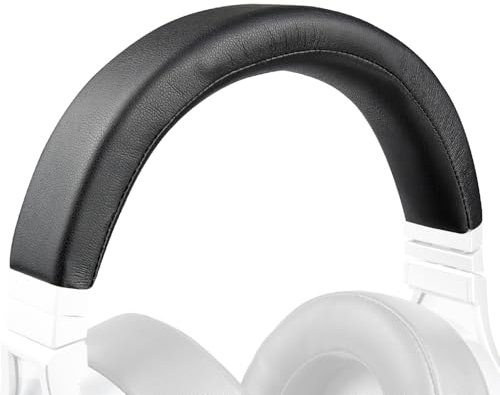 SOULWIT Protein Leather Headband Cover for Corsair Virtuoso RGB Wireless XT SE Gaming Headset, Replacement Headstrap Pad Repair Part (Black)