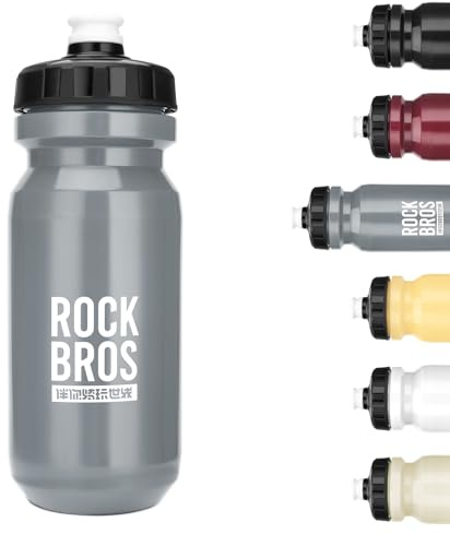 ROCKBROS Fahrrad Wasserflasche 600ml Trinkflasche BPA-Frei Auslaufsicher | Radfahren Wasserflasche für Camping Gym Wandern