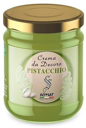 Crema para untar de pistacho - 100% MADE IN ITALY - 200 g perfecta para desayunos y meriendas (Sin Gluten).