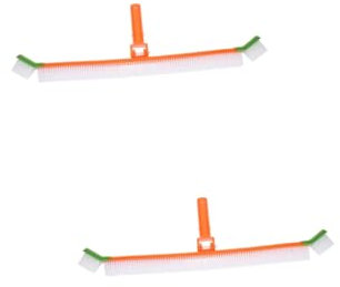 Kisangel 2pcs Swimming Pool Brush Head Plastic for Tiles Corners Outdoor Industrial Cleaning