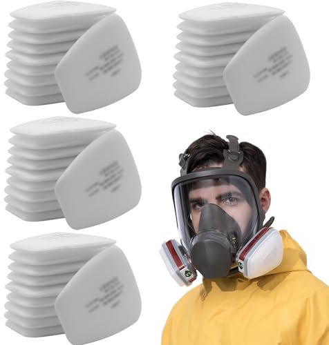Lot de 40 masques respiratoires 3M filtre d'insertion 5N11 CN, ouate filtrante 5N11CN, filtre en coton, pour 6000, 6100, 6200, 6800, 7501, 7502