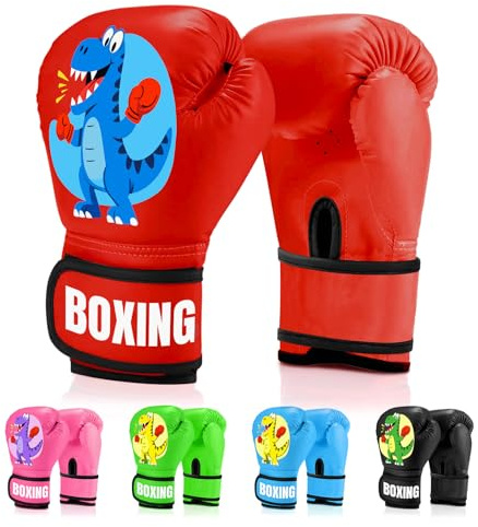 Kids Boxing Gloves for Boys & Girls, Youth Boxing Training Gloves for Kids Age 3 to 9 Years, 4OZ Training Sparring Gloves for Punching Bag Kickboxing Muay Thai MMA Training
