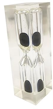 HOLIDYOYO Sabbia da Minuti Timer Decorativo per Insegnare Igiene Orale Nero