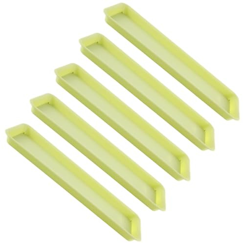 PawwJoy 5 sottovasi rettangolari per vasi da fiori, per balcone, davanzale, cortile, giardino, verde