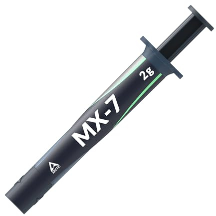 ARCTIC MX-7 (2 g) - Ultimate Performance Thermal Paste for CPUs, Consoles, Graphics Cards, Laptops, Processors, Very High Thermal Conductivity, Long Durability, Non-Conductive, Non-Capacitive