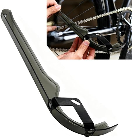 Cbhoktyue Bike Chain Guard - PP Protective Cover for Road/Mountain/Folding Bikes, Ideal for Chain Protection During Daily Riding & Bike Modification/Replacement (Black)