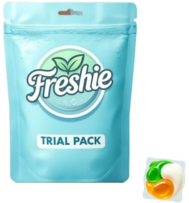 Freshie Perfume Laundry Pods Trial Pack (15 Pods), Suitable for All Fabrics, Gentle & Skin-Friendly, Ideal for First-Time Use or Travel