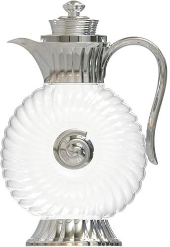 Tubayia Brocca di vetro, brocca d'acqua fredda in vetro arabo Carafe Iced Tea Pitcher per bevande, bevande fredde, picnic, latte