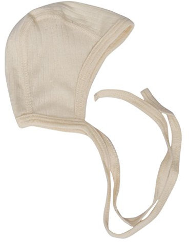 Cosilana, Baby Häubchen/Mütze, 45% KBA Baumwolle, 35% kbT Wolle, 20% Seide (50/56, Natur)