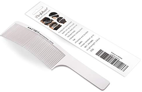 Gebogener Barbier Schneidekamm, Trimmen, Flat Top, Fades, Kurzhaarfrisuren für Männer, Friseur, Salon, Barbershop, Kamm, Haarkamm, Haarkämme