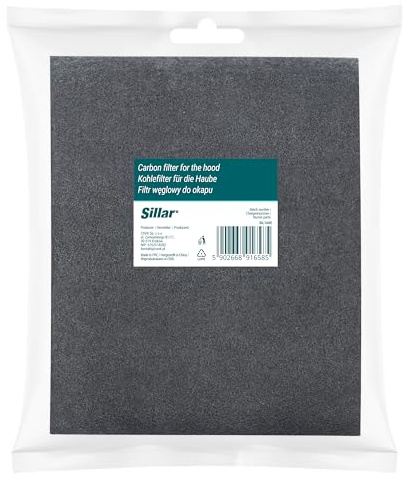 Sillar Filter Dunstabzugshaube Aktivkohle Zuschneidbar 38x56cm Aktiv-Kohlefilter für Abzugshaube Dunstabzug Dunstfilter Universal