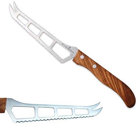 Käsemesser mit Griff aus Olibenholz