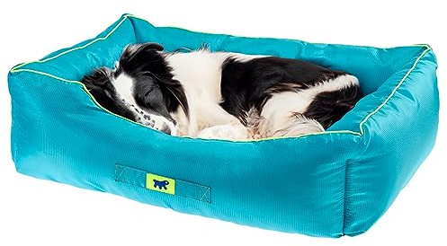 Ferplast Hundekissen Hundesofa für Große Hunde Hundekorb Orthopädisches Hundebett Hundematratze Waschbar Hundematte Wasserdicht 78 x 56 x h 22 cm. Blau