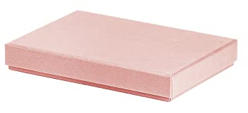 Rössler Geschenkbox mit Deckel für DIN A5 | Box mit Deckel | Geschenkbox Geburtstag | Karton mit Deckel | Geschenk Box | Geschenkkarton mit Deckel | Maße: 155x215x30mm | Farbe: Rosa | Powder