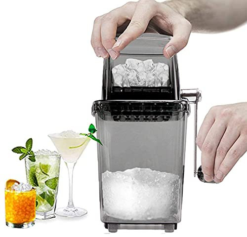 WJYLM Tritaghiaccio in plastica Bianca - Tritaghiaccio per Cocktail, tritaghiaccio Manuale, Uso Domestico - Ottimo per Cocktail Mojito