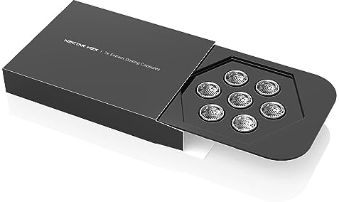 7x Nectar Hex Capsule Doseuse | Réutilisable et Recyclable - 2 Ans de Garantie | Fabriqué en Aluminium de Qualité Alimentaire et Résistant à La Chaleur (Pour Extraits)