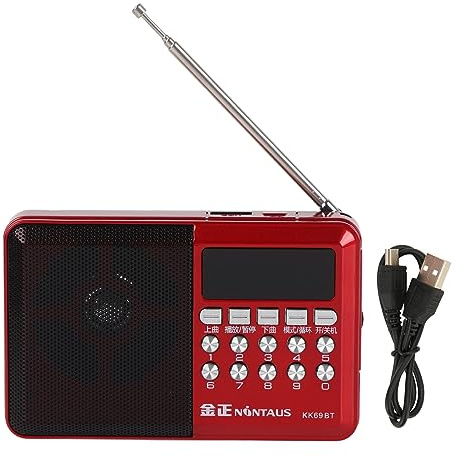 Tragbares AM-FM-Radio, MP3-Wiedergabe, Batteriebetriebenes Taschenradio mit Externer Antenne für Reisende