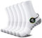 TUUHAW Weisse Socken Herren 43-46 Baumwolle Tennissocken Herren 43-46 Weiß Sportsocken Freizeitsocken Laufsocken Wandersocken Baumwollsocken Frottee Socken Strümpfe
