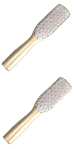 WOONEKY 2stücke Dead Skin Remover Fußfeile Doppelseitiger Pediküre-schaber Für Hornhautentfernung Und Sanfte Fußpflege Ergonomisches Design Langlebig Und Einfach Zu Reinigen