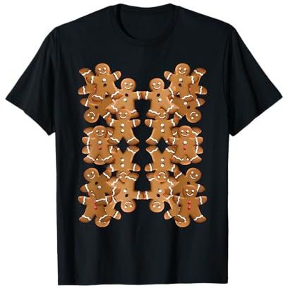 Emporte-pièce en forme de bonhomme en pain d'épice pour Noël T-Shirt