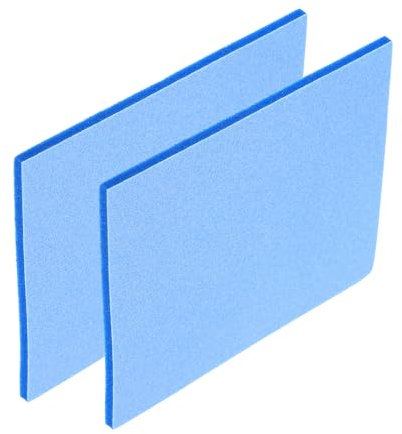 QUARKZMAN 2pcs Esponja de Lijado de 500-600 Grit 140mm x 114mm x 5mm Espuma Suave Lijadora de Mano Húmeda y Seca Bloque de Lijado Papel de Lija para Modelos Metal Madera Muebles Pulido