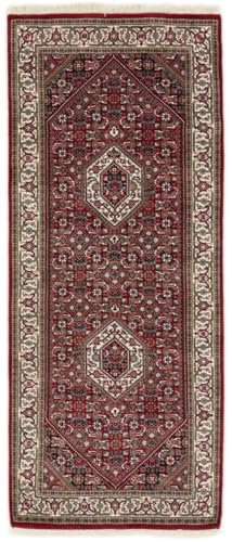 Nain Trading Indo Bidjar 85x202 Handgeknüpft Orientteppich Läufer Teppich Wolle Indien