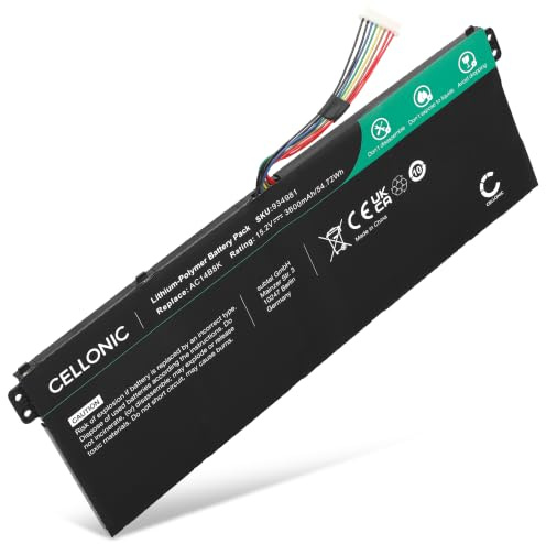 CELLONIC Akku kompatibel mit Acer A515-41G-11TW, A515-52-52RK, KT.00403.028 | (3600mAh-15.2V-Lithium-Polymer) für Acer A515-51G-50JJ, A515-51G-55HK, A515-51G-59Q2, A515-51G-86DK, A515-51G-895E, AN515-52