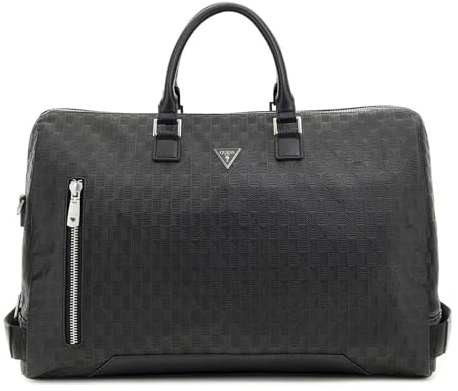 GUESS Men Torino Duffle W VTL Zip Bag, Schwarz