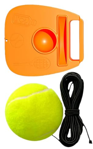 Allenatore di palla da tennis | Aiuto per l'esercizio fisico per la pratica del tennis: palla da rimbalzo leggera per allenatore di tennis con palla di corda, attrezzatura portatile da allenamento da