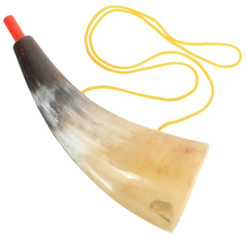 HEMOTON Wikinger Horn Requisite Für Piraten-cosplay Zufällige Farben Für Halloween-partys Realistische Blasinstrument-dekoration Hochwertiges Rollenspiel-zubehör