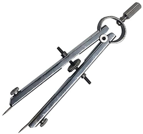 LALAFINA Edelstahl Zirkel Kompass Für Zeichnen Und Mathe Kreis-winkelzeichner Präzise Verschleißfest Glatt Öffnend Geeignet Für Schüler Lehrer Künstler Und Designer