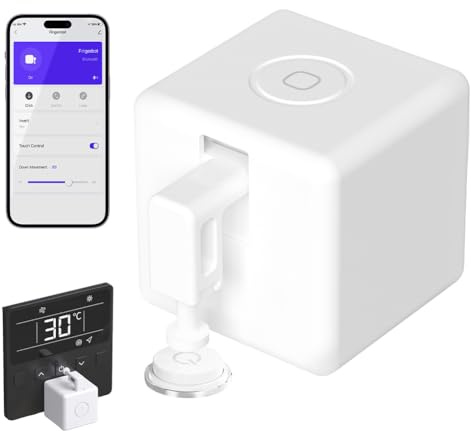 Zinueen ZigBee Fingerbot Plus Smart Switch Bot – mit Touch-Steuerung, Timer, benötigt MOES Gateway