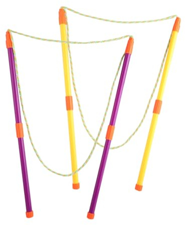 Kievano 2 bolle di sapone giganti – bacchette bolla gigante set, viola e giallo, gioco outdoor per bambini e adulti, ideale per giardino e feste