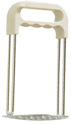 OFFSCH Reusable Stainless Steel Potato Masher Manual Food Crusher Kitchen Tool for Smooth Mashed Potatoes and Vegetables with Easy Grip Handle and Wear Resistant Cooking Gadget