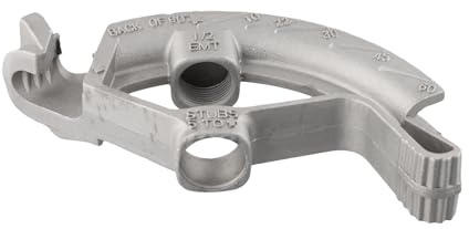 Strumento di piegatura del tubo EMT Testa di piegatura del condotto in alluminio Piegatrice per tubi da mezzo pollice Piegatrice manuale per condotti elettrici per elettricisti utensili manuali con