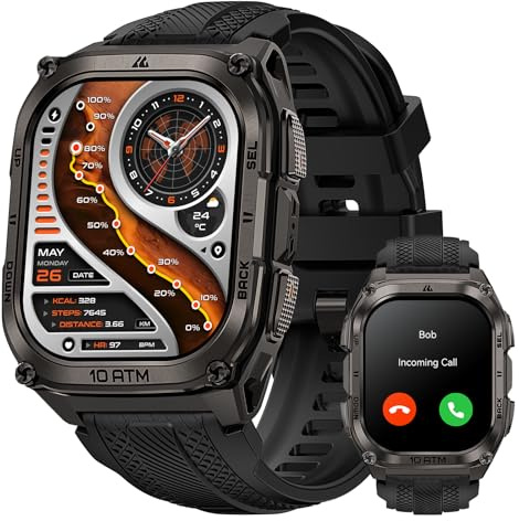 KOSPET TANK M4 Smart Watch for Men, GPS, Offline Maps and Walkie Talkies