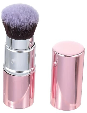 Rodillo Facial Volcánico Rosa de Doble Extremo Diseño 360° | Piedra de Lava y Aleación de Aluminio, Fibra Artificial Cuidado de Rostro y Piel, Estilo Simple Clásico Unisex